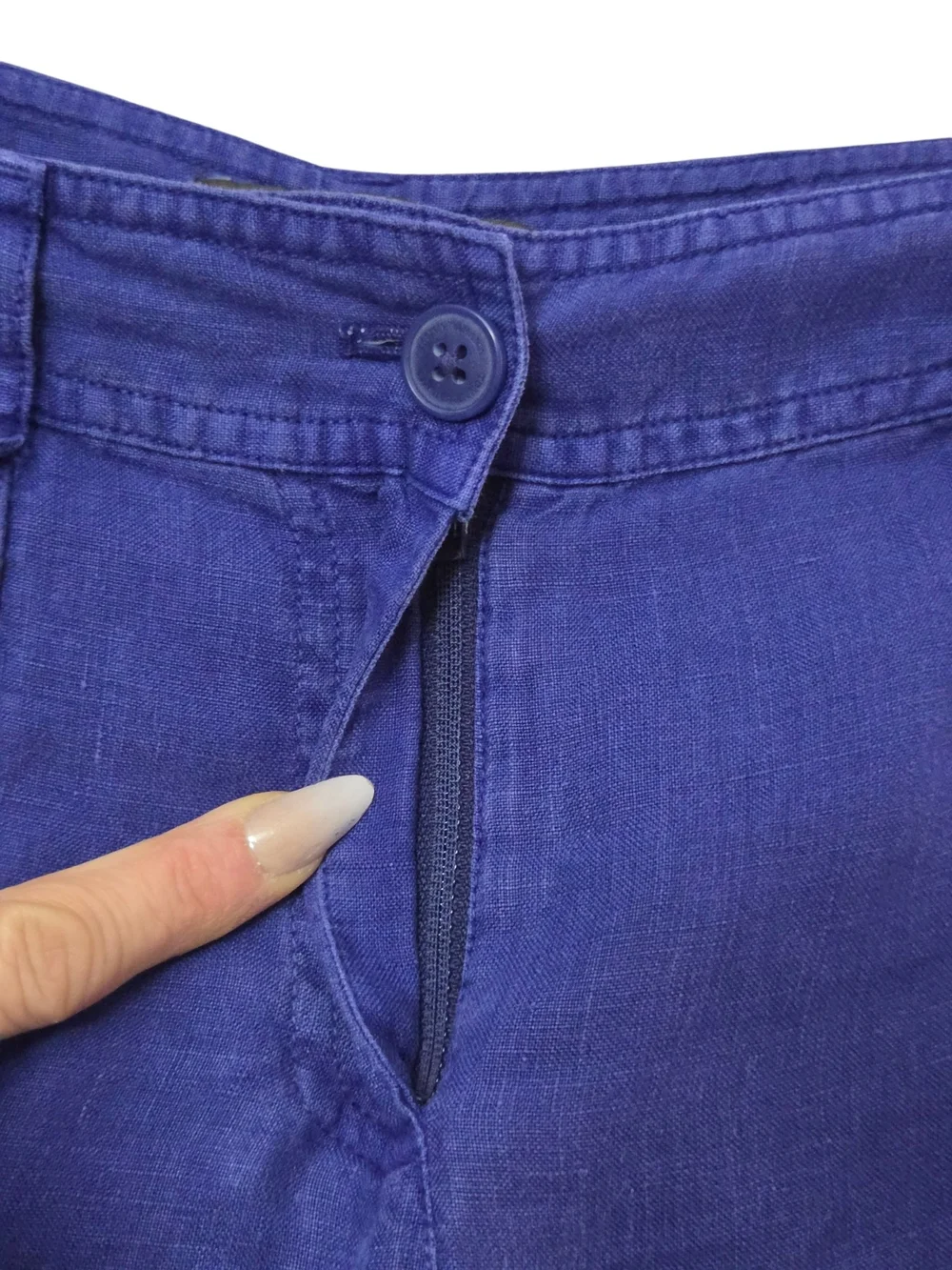 Tommy Bahama Deep Blue Women's Leigh Fit Linen Shorts Size 0
